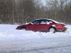 Winter car driving